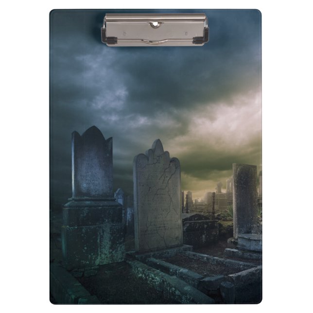 Gothic Graveyard Clip Board (Front)