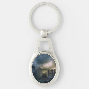 Gothic Graveyard Key Chain