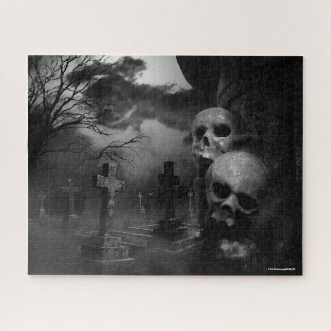 Gothic Graveyard - The Graveyard Shift Jigsaw Puzzle (Horizontal)