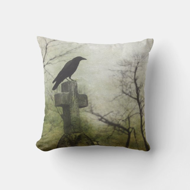 Gothic Green Mist Cushion (Front)