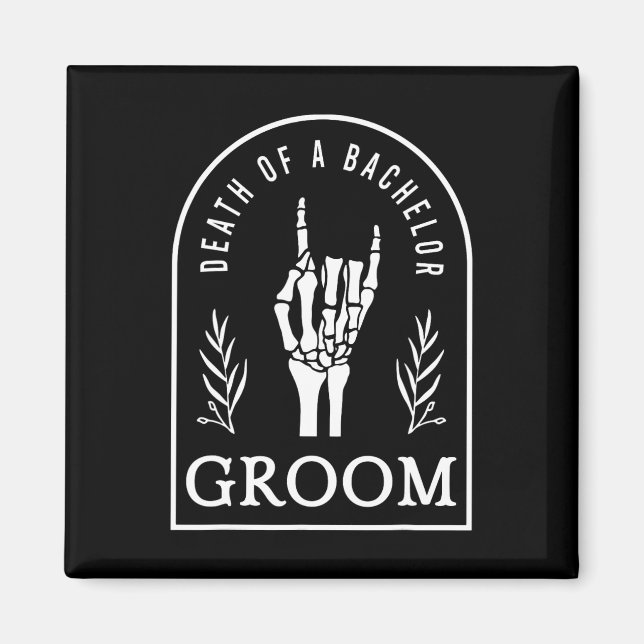 Gothic Groom Death Of A Bachelor Wedding Bachelor  Magnet (Front)