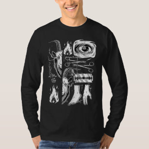 Gothic Grunge Edgy Baphomet Sharp Objects emo Occu T-Shirt