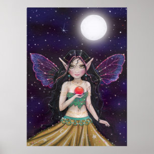 Gothic Gypsy Fairy Poster by Molly Harrison