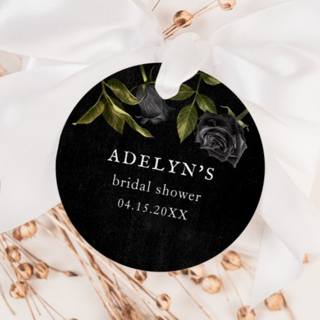 Gothic Halloween Bridal Shower Favour Tags (Creator Uploaded)