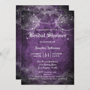 Gothic Halloween Bridal Shower Invitation