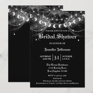 Gothic Halloween Bridal Shower Invitation