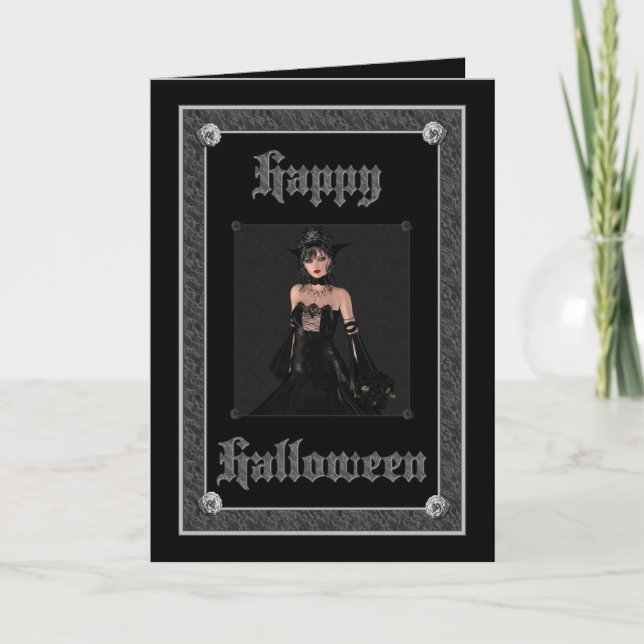 Gothic Halloween Card (Front)
