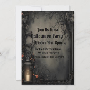 Gothic, Halloween Costume Party           Invitation