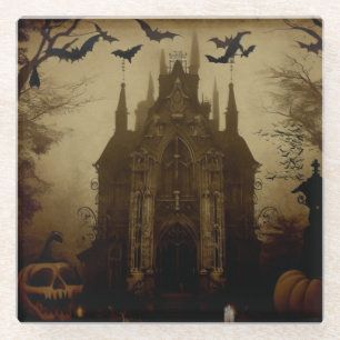 Gothic/Halloween/fall/pumpkin Glass Coaster