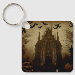 Gothic/Halloween/fall/pumpkin Key Ring