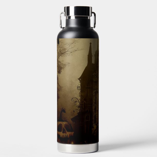 Gothic/Halloween/fall/pumpkin  Water Bottle (Front)