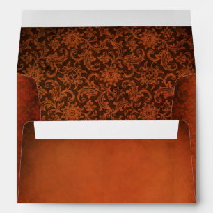 Gothic Halloween Orange and Black Envelope