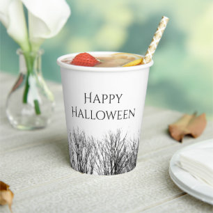 Gothic Halloween Party Haunted Woods Paper Cups