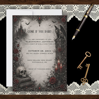 Gothic Halloween Party Invitation