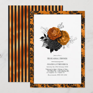 Gothic Halloween Rehearsal Dinner Invitation