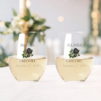 Gothic Halloween Roses White Wedding