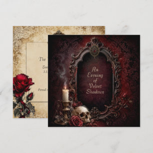 Gothic Halloween Square Invitation