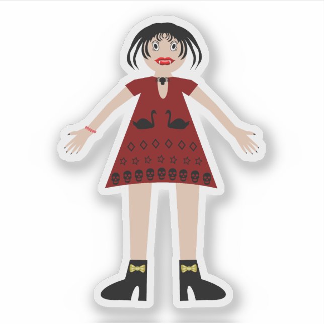 Gothic Halloween Vampire Lady (Front)