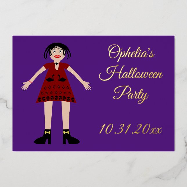 Gothic Halloween Vampire Lady Custom (Front)