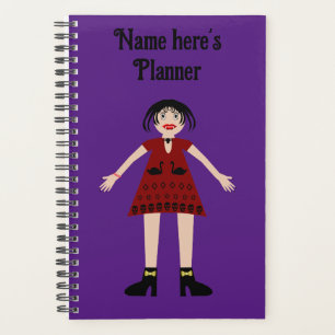 Gothic Halloween Vampire Lady Custom Planner