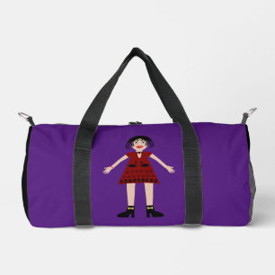 Gothic Halloween Vampire Lady Duffle Bag