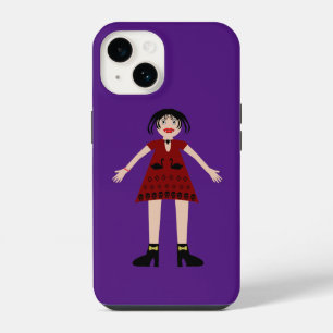 Gothic Halloween Vampire Lady iPhone 14 Case