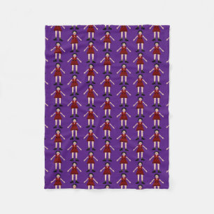 Gothic Halloween Vampire Lady Patterned Fleece Blanket