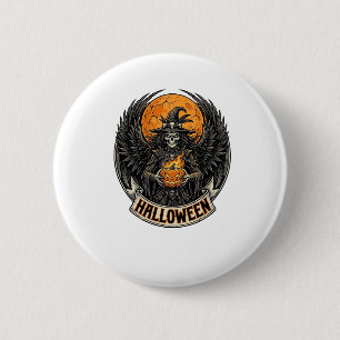 Gothic Halloween Witch Vintage 6 Cm Round Badge
