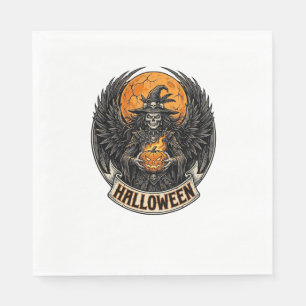 Gothic Halloween Witch Vintage Napkin