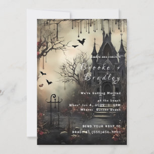 Gothic Haunted Castle Wedding Invitation