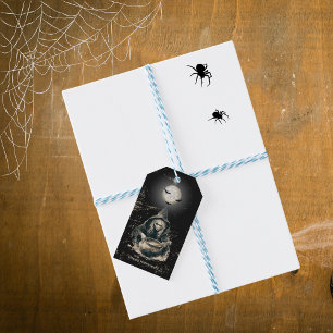 Gothic Haunted Halloween Costume Party Gift Tags