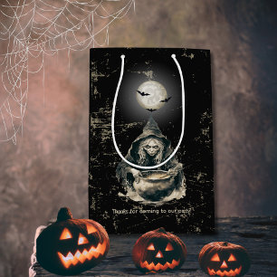 Gothic Haunted Halloween Witch Costume Party Medium Gift Bag