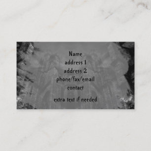 Gothic haunting cathedral illusion business card