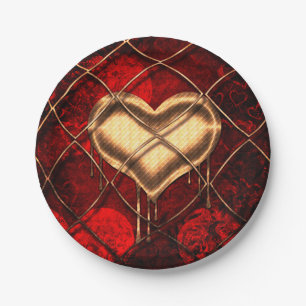 Gothic Heart Custom Paper Plate