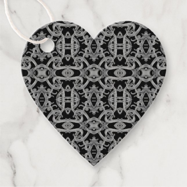 GOTHIC Heart Gift Tags (Front)