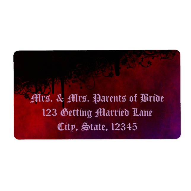 Gothic Heart Label (Front)