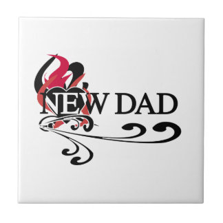 Gothic Heart New Dad T-shirts and Gifts Tile