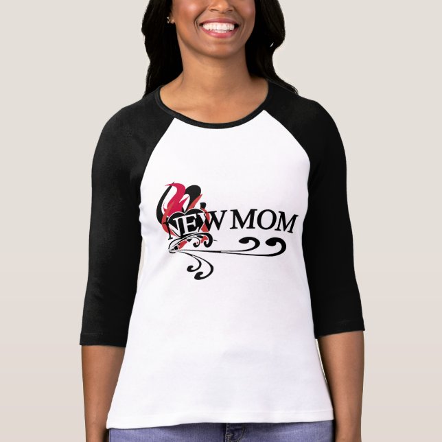 Gothic Heart New Mum T-Shirt (Front)