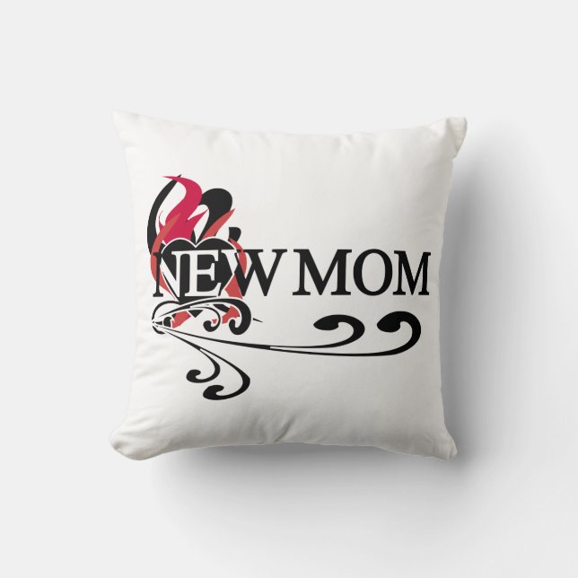 Gothic Heart New Mum T-shirts and Gifts Cushion (Front)