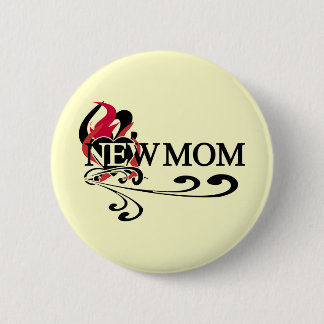Gothic Heart New Mum Tshirts and Gifts 6 Cm Round Badge