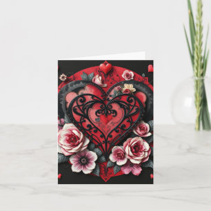 Gothic Heart  Note Card