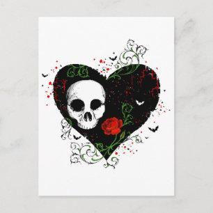 Gothic heart postcard