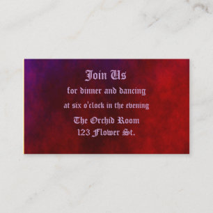 Gothic Heart Reception Cards