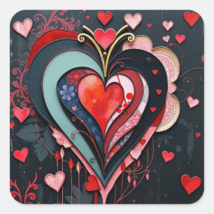  Gothic Heart Stickers