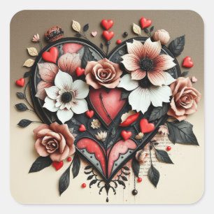 Gothic Heart Stickers