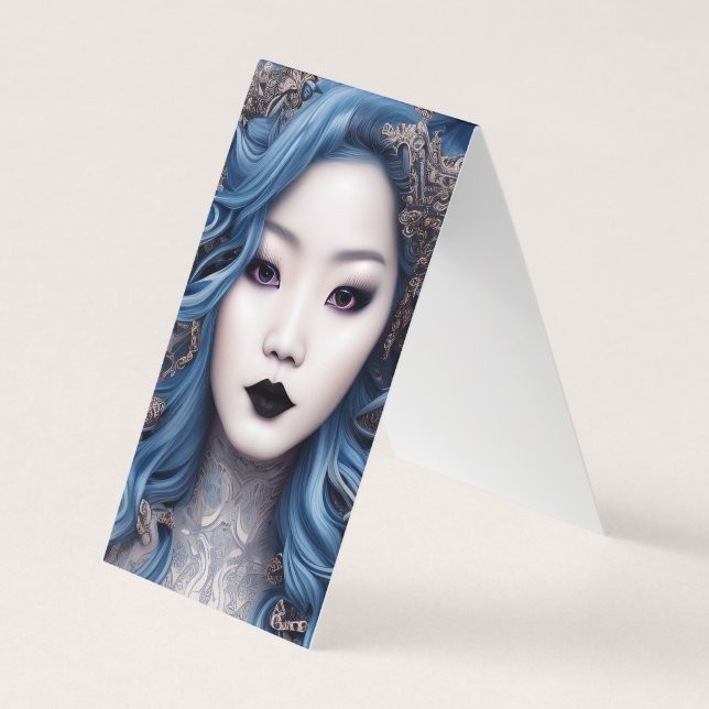 Gothic Hmong Woman Masterpiece Graphic Business Card (Front)