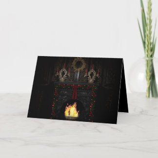 Gothic Holidays - Fireplace Holiday Card