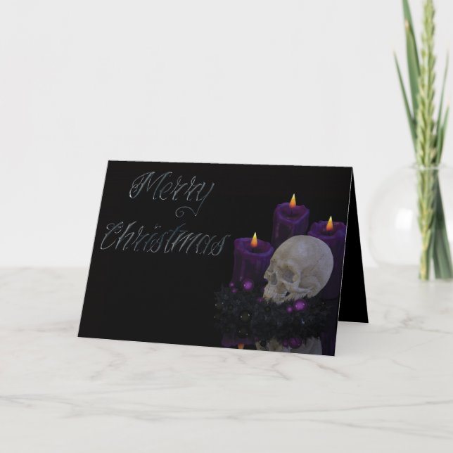 Gothic Holidays - Merry Christmas Holiday Card (Front)