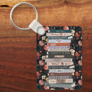 Gothic Horror Books Key Ring