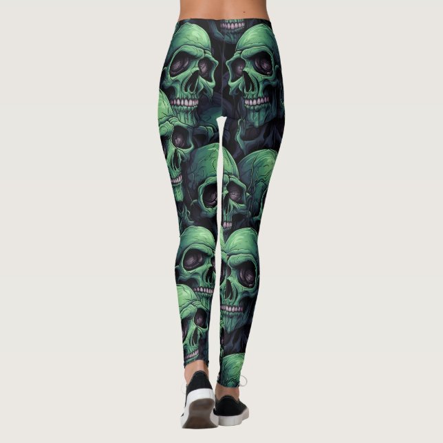 Gothic Horror  Halloween Leggings (Back)